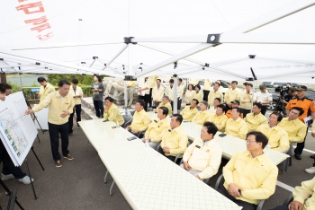 폭염 가뭄 피해지역 현지확인 경주 덕동댐 대표이미지