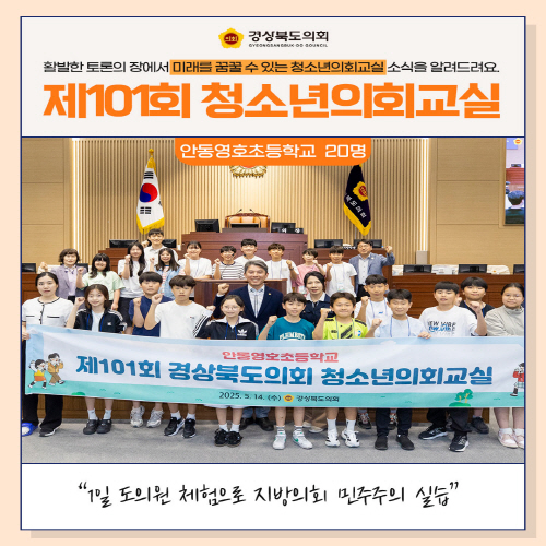 청소년의회교실(안동영호초등학교) 대표이미지