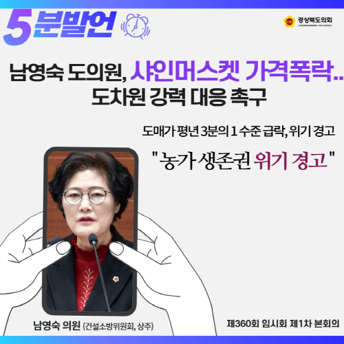 제360회 임시회 남영숙 의원 5분 자유발언 대표이미지